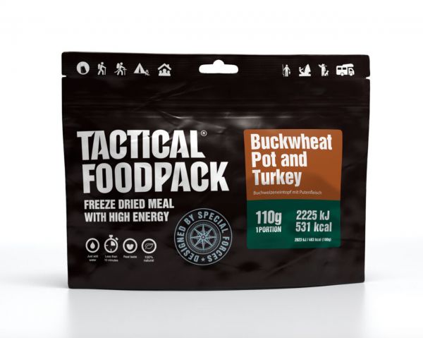 Outdoorküche Buchweizentopf mit Pute